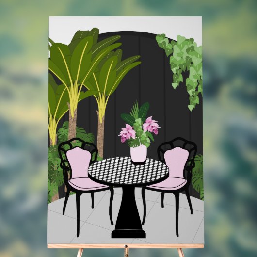 Medinilla Garden Courtyard Acrylschild (Neutral)