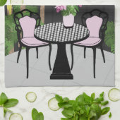 Medinilla Garden Courtyard Geschirrtuch (Gefaltet)