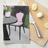 Medinilla Garden Courtyard Geschirrtuch (Viertel Falte)