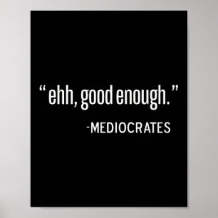 Mediocrates Funny Philosopher, Philosophieziffer P Poster