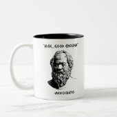 Mediocrates Meh Good Enough Sarcasm Zweifarbige Tasse (Links)