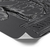 Mediocrates Stoic Philosoper Quote Motivational St Poster (Ecke)