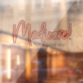 Mediocre! transparent window cling fensteraufkleber (Blatt 2)