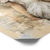 Mediromantische Leinwand in Mixed mit einem wunder Poster (Ecke)