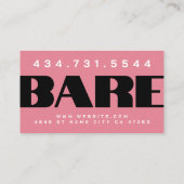 MediSpa Aesthetics Injector Business Card Visitenkarte (Rückseite)