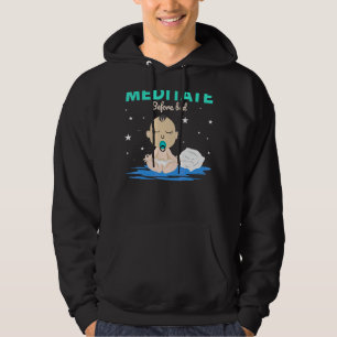 Meditat Vor dem Bed Yoga Pose Meditation Yoga Bab Hoodie