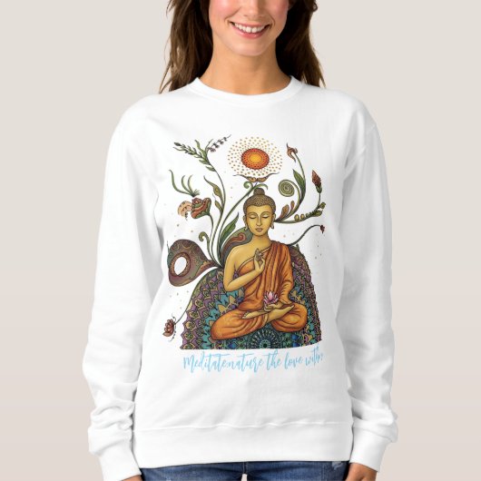Meditate.nature Love within Graphic Sweatshirt (Vorderseite)