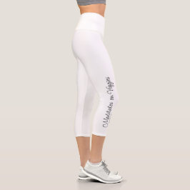 Meditates on Veggies Yoga Pants Capri Leggings