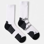 MeditatiCustom High Performance Athletic Crew Sock Socken (Rechts)