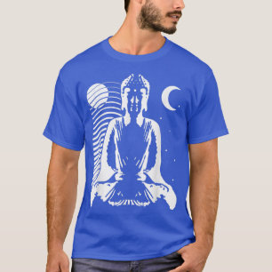 Meditating Buddha in Yin Yang style with day and n T-Shirt