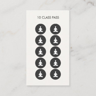 Meditation 10 Klasse-Pass-Karte Treuekarte