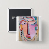 Meditation Alexej von Jawlensky Figurative Art Button (Vorne & Hinten)