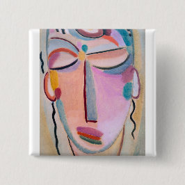 Meditation Alexej von Jawlensky Figurative Art Button