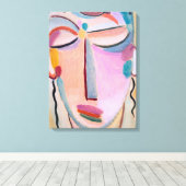 Meditation Alexej von Jawlensky Figurative Art Leinwanddruck (Insitu (Holzboden))