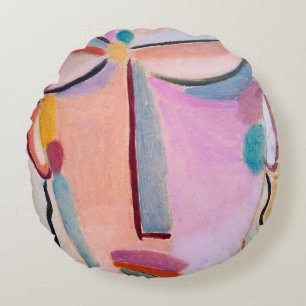 Meditation Alexej von Jawlensky Figürliche Kunst Rundes Kissen
