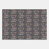 Meditation. Alien in ruhiger Pose Geschenkpapier Set (Vorderseite 3)