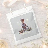 Meditation. Alien in ruhiger Pose Geschenktütchen (Ausgeschnitten)