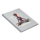 Meditation. Alien in ruhiger Pose Notizblock (Rechte Seite)