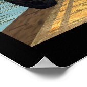 Meditation am See Poster (Ecke)