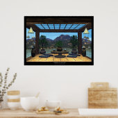 Meditation am See Poster (Küche)