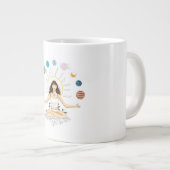Meditation art Jumbo-Tasse (Vorderseite Rechts)