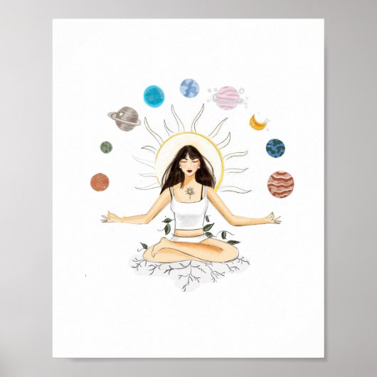 Meditation art poster (Vorne)