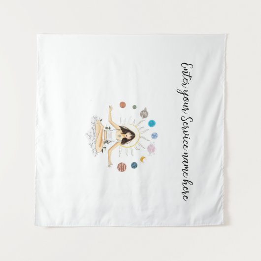 Meditation art wandteppich (Vorderseite (Horizontal))