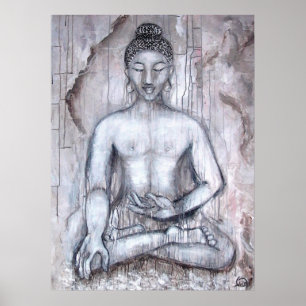 Meditation Buddha Art Print Poster
