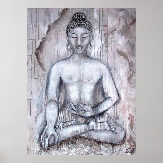 Meditation Buddha Art Print Poster (Vorne)