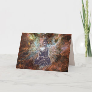 Meditation buddha greeting card karte