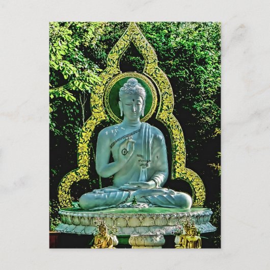 Meditation Buddha Postcard Postkarte (Vorderseite)
