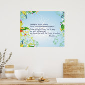 Meditation Buddha Poster (Küche)
