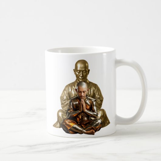 Meditation Buddhismus Kaffeetasse (Rechts)