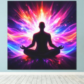 Meditation Chakra Gespannte Leinwand Wandkunst (Insitu (Holzboden))