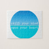 Meditation Denkwürdiges Zitat: Stillgedanken, offe Puzzle (Horizontal)