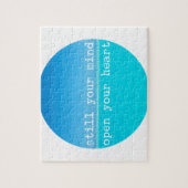 Meditation Denkwürdiges Zitat: Stillgedanken, offe Puzzle (Vertikal)