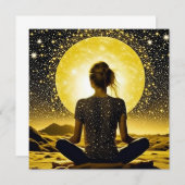 Meditation der Frau unter dem Mond (Vorne/Hinten)