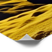 Meditation der Frau unter dem Mond Poster (Ecke)