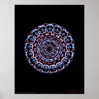 Meditation des dritten Auges Chakra Cymatics Poster