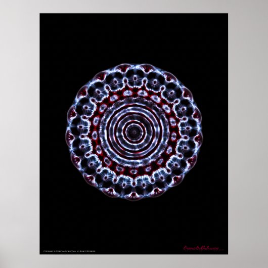 Meditation des dritten Auges Chakra Cymatics Poster (Vorne)