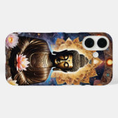 Meditation des verzauberten Buddha in Gold und Lot Case-Mate iPhone Hülle (Rückseite (Horizontal))