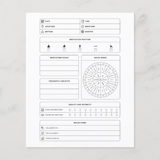 Meditation Diary (Rückseite)