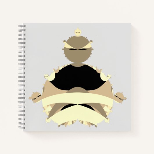 Meditation digitale Kunst Notizblock (Vorderseite)