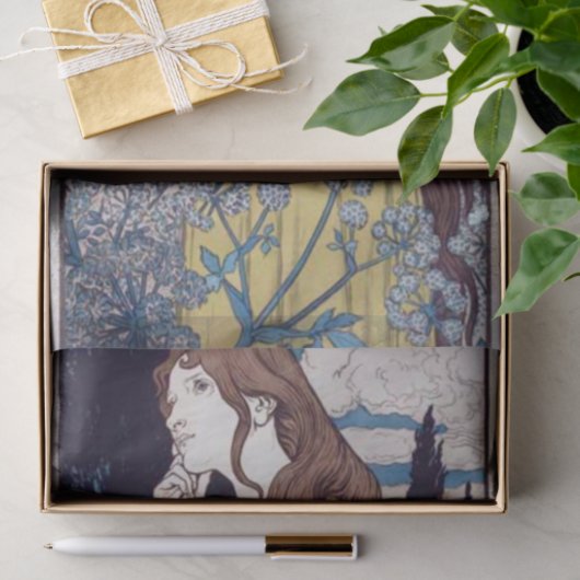 Meditation durch Eugene Grasset Seidenpapier (Geschenk)