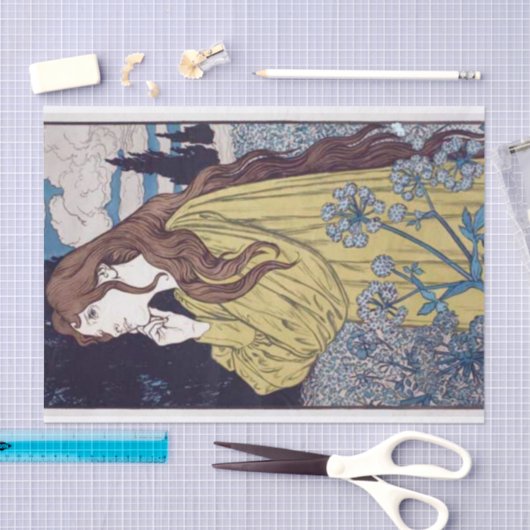 Meditation durch Eugene Grasset Seidenpapier (Handwerk)