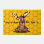 Meditation Elch KiniArt Doormat Fußmatte (Vorderseite)