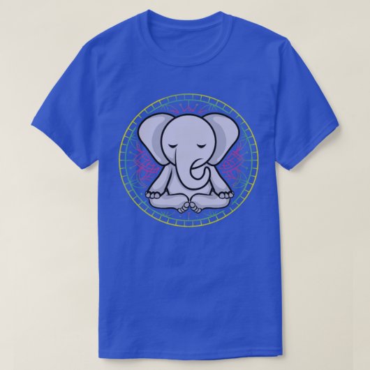 Meditation Elephant Yoga T-Shirt (Design vorne)