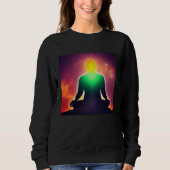 Meditation Enlightment Spiritual Yoga Transcendent Sweatshirt (Vorderseite)