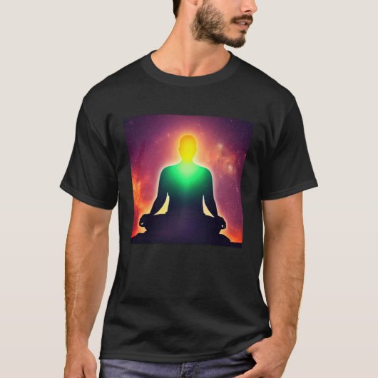 Meditation Enlightment Spiritual Yoga Transcendent T-Shirt (Vorderseite)