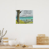 Meditation Erinnerung durch Natur Poster (Küche)